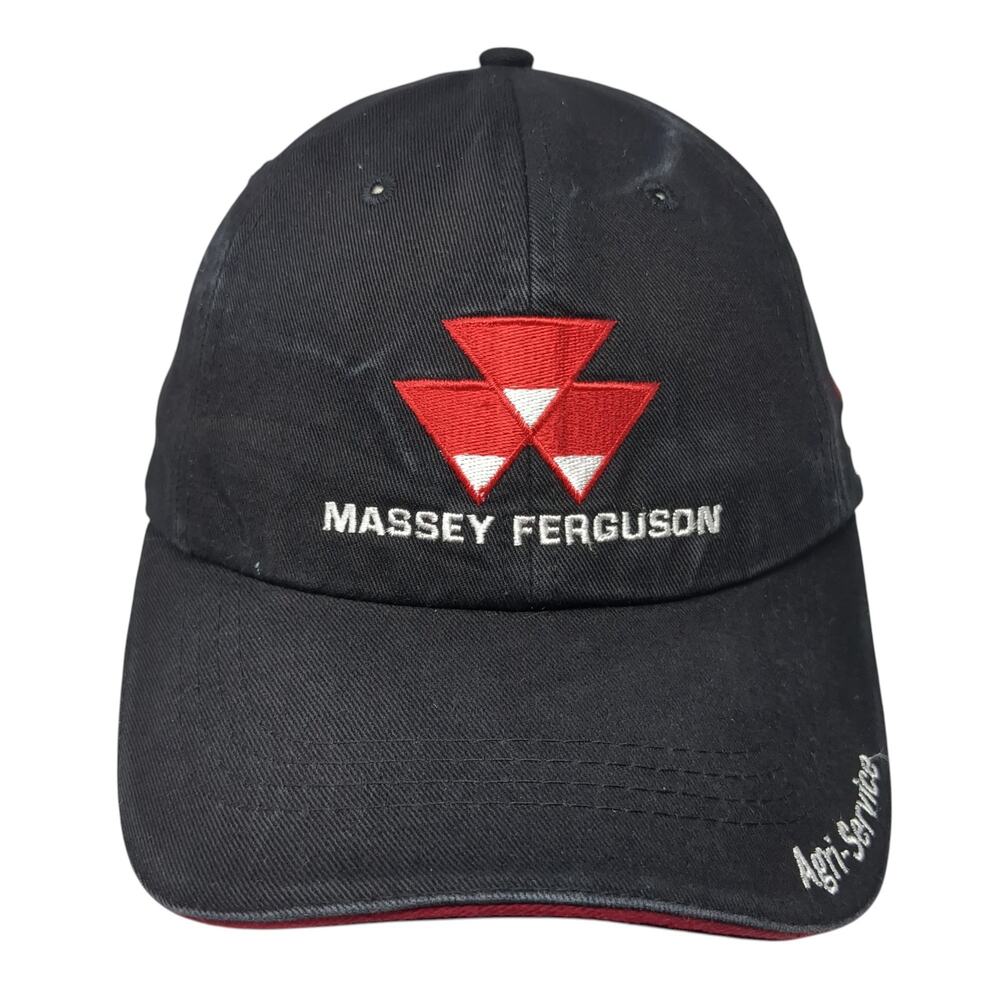 Massey Ferguson Agri-Service Baseball Cap Black One Size Adjustable Embroidered